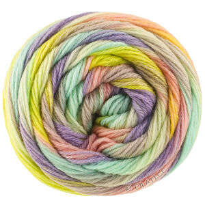 Lana Grossa MEILENWEIT 6-FACH 150g Fontana | 9750-lilla/vanilje/syrin/hvitgrønn/mynte/sitrusgul/høygrønn