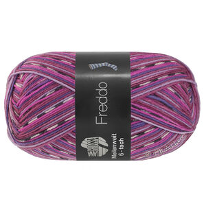 Lana Grossa MEILENWEIT 6-FACH 150g Freddo | 9737-fuksia/fiolblå/fiolettblå/pink/mørk grå/rosa