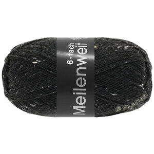Lana Grossa MEILENWEIT 6-FACH 150g Mouliné/Tweed | 8837-antrasitt melert