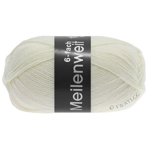 Lana Grossa MEILENWEIT 6-FACH 150g | 8840-hvit