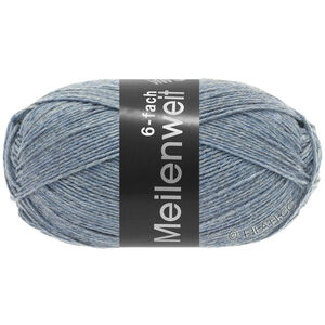 Lana Grossa MEILENWEIT 6-FACH 150g | 9226-gråblå melert