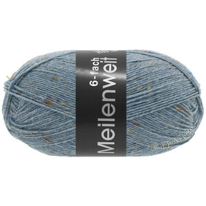 Lana Grossa MEILENWEIT 6-FACH 150g Mouliné/Tweed | 9227-jeansblå melert