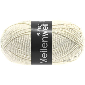 Lana Grossa MEILENWEIT 6-FACH 150g | 9228-natur melert