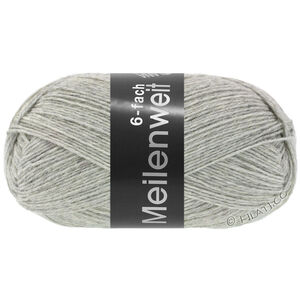 Lana Grossa MEILENWEIT 6-FACH 150g | 9244-lys grå melert