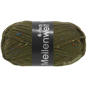 Lana Grossa MEILENWEIT 6-FACH 150g Mouliné/Tweed | 9248-mørk grønn