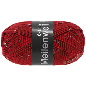 Lana Grossa MEILENWEIT 6-FACH 150g Mouliné/Tweed | 9676-rød