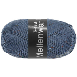 Lana Grossa MEILENWEIT 6-FACH 150g Mouliné/Tweed | 9677-blå