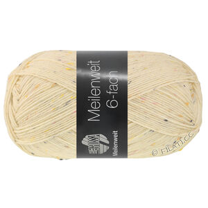Lana Grossa MEILENWEIT 6-FACH 150g | 9862-ecru melert