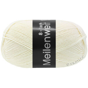 Lana Grossa MEILENWEIT 8-FACH 150g | 9560-råhvit