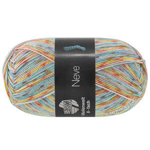 Lana Grossa MEILENWEIT 8-FACH 150g Neve | 9992-mynte/rosa/gul/oransje/syrin/aubergine