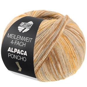 Lana Grossa MEILENWEIT 100g Alpaca Poncho | 2726-sandbeige/taupe/brun/lys beige/karamell