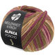 Lana Grossa MEILENWEIT 100g Alpaca Poncho | 2728-mosegrønn/rødfiolett/ecru/oransje/brun