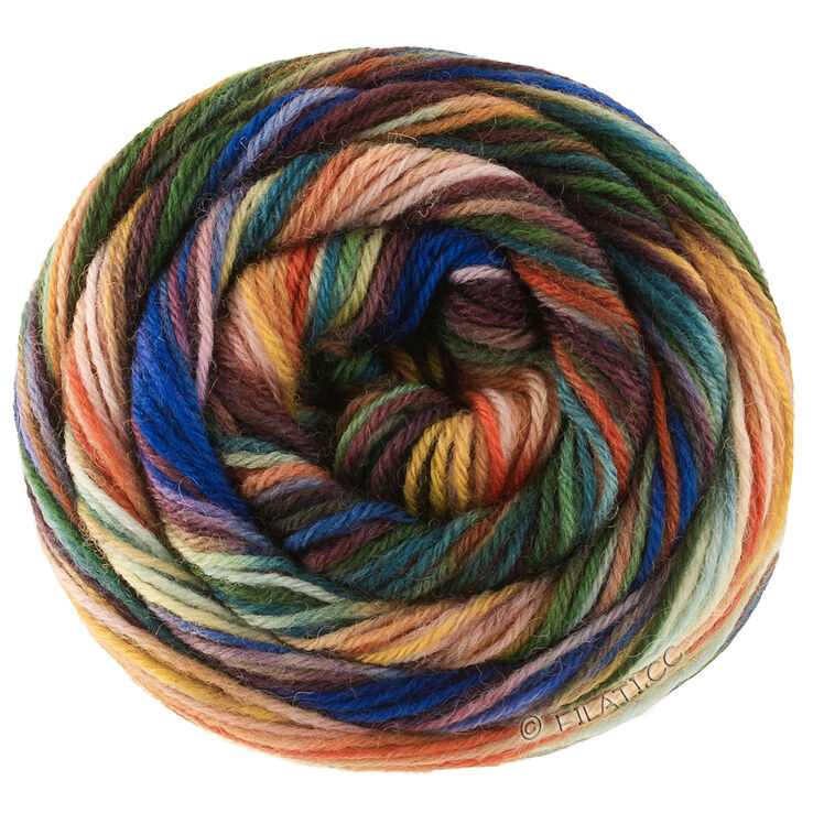 Lana Grossa MEILENWEIT 100g Cascata | 5201-gyllenbrun/mørk brun/mokka/royal/lilla/rosa/rust/mørk grønn/lys grå/musegrå