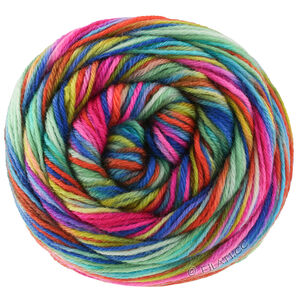 Lana Grossa MEILENWEIT 100g Cascata | 5202-turkis/mynte/limett/mørk blå/fuksia/pink/grønn/sitrusgul