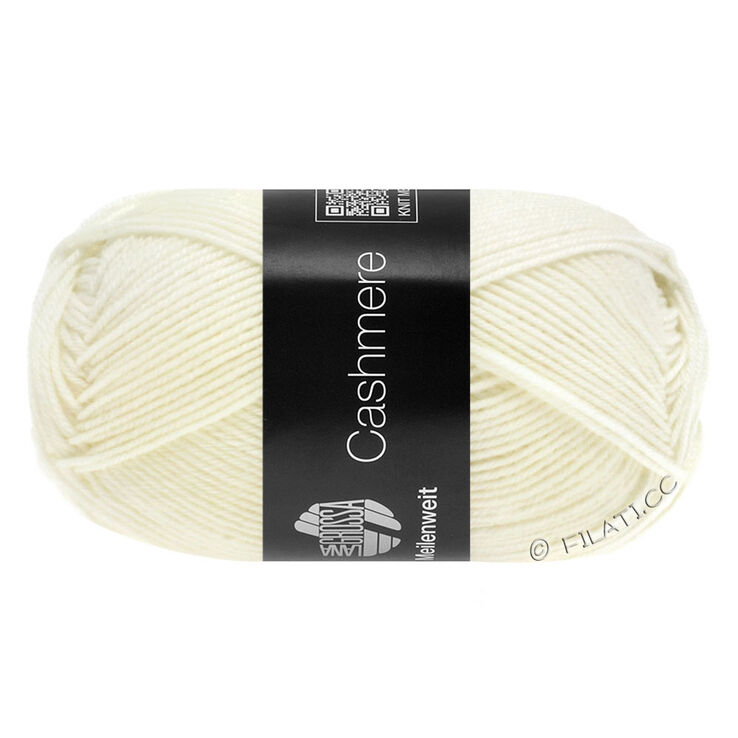 Lana Grossa MEILENWEIT 50g Cashmere | 01-hvit