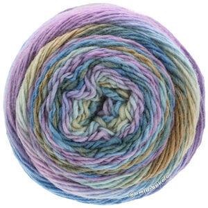 Lana Grossa MEILENWEIT 100g Color Mix Multi | 8002-gråbrun/grège/beigegrå/kornblomst/syrin/pastellblå