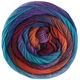 Lana Grossa MEILENWEIT 100g Color Mix Multi | 8019-oransje/mørk brun/blekkblå/royal/turkis/lilla/rødfiolett