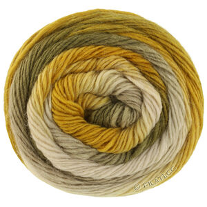 Lana Grossa MEILENWEIT 100g Color Mix Soft | 8068-høygrønn/sivgrønn/grågrønn/kritthvit/sennepgul