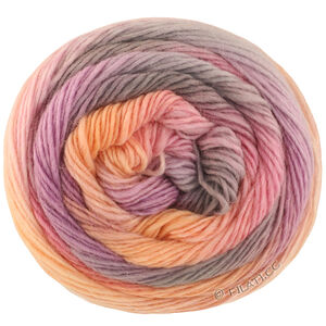 Lana Grossa MEILENWEIT 100g Color Mix Soft | 8069-lys grå/rosé/laks/nellikrosa/rosenkvarts/lys oransje/grå/mauve