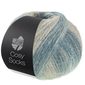 Lana Grossa MEILENWEIT 100g Cosy Socks Dream | 256-middelsgrå/mørk grå/blågrå/grège/beigegrå/taupe/gråbrun