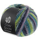 Lana Grossa MEILENWEIT 100g Cosy Socks Multi Stripes | 157-lavendel/petrol/majgrønn/turkis/nattblå