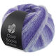 Lana Grossa MEILENWEIT 100g Cosy Socks Soft Stripes | 101-blåfiolett/fiolblå/sartfiolett/hvit