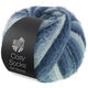 Lana Grossa MEILENWEIT 100g Cosy Socks Soft Stripes | 106-svartblå/gråblå/røykblå/