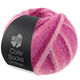 Lana Grossa MEILENWEIT 100g Cosy Socks Soft Stripes | 108-rosa/gammelrosa/laks/lyngrød