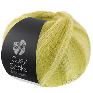 Lana Grossa MEILENWEIT 100g Cosy Socks Soft Stripes | 116-limett/pistasj/lys oliven