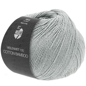 Lana Grossa MEILENWEIT 100g Cotton Bamboo | 14-lys grå
