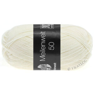 Lana Grossa MEILENWEIT 50g | 1101-hvit