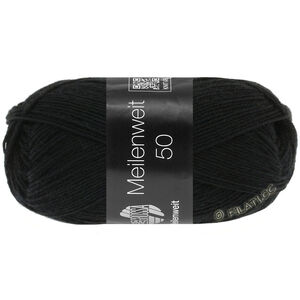 Lana Grossa MEILENWEIT 50g | 1106-svart