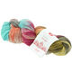 Lana Grossa MEILENWEIT 100g Merino Hand-dyed | 407-turkis/grå/rødfiolett/terrakotta/sart gul/mudder