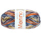 Lana Grossa MEILENWEIT 100g Merino Extrafine Meran | 2585-hvit/antrasitt/gyllengul/fersken/petrol/oransje/mørk brun