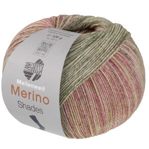 Lana Grossa MEILENWEIT 100g Merino Extrafine Shades | 7232-pastellgrønn/grågrønn/lys beige/beige/pink