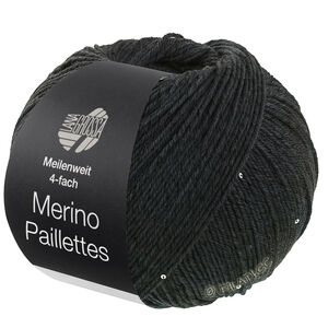 Lana Grossa MEILENWEIT 100g Merino Paillettes | 2305-antrasitt