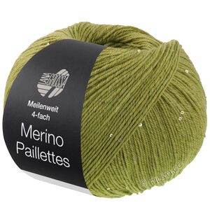 Lana Grossa MEILENWEIT 100g Merino Paillettes | 2307-lys grønn