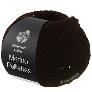 Lana Grossa MEILENWEIT 100g Merino Paillettes | 2309-svartbrun