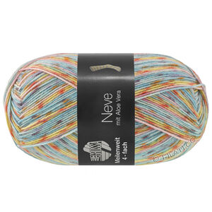 Lana Grossa MEILENWEIT 100g Neve | 4437-turkis/rosa/gul/rust/mynteturkis/syrin/mørk grå