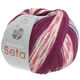 Lana Grossa MEILENWEIT 100g Seta Adriana | 3242-fuksia/hvit/lilla/oransje/rosa
