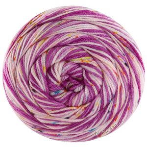 Lana Grossa MEILENWEIT 100g SPOTS | 7042-lilla/orkide/ecru/turkis/petrol/gul
