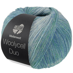 Lana Grossa MEILENWEIT 100g Woolycell Duo | 6006-turkisblå/turkisgrønn/lys turkis