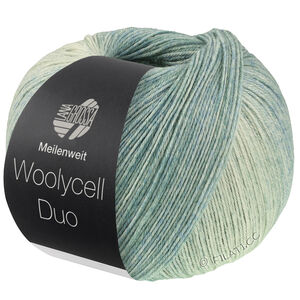 Lana Grossa MEILENWEIT 100g Woolycell Duo | 6007-salviagrønn/høygrønn/pastellgrønn