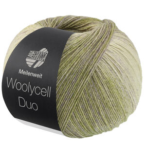 Lana Grossa MEILENWEIT 100g Woolycell Duo | 6008-olivengrønn/grågrønn/gråbeige