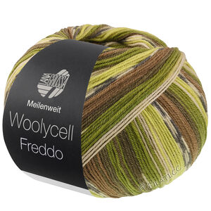 Lana Grossa MEILENWEIT 100g Woolycell Freddo | 6043-gråbrun/mosegrønn/eplegrøn/grågrønn/pistasj/mørk grå/lys grå