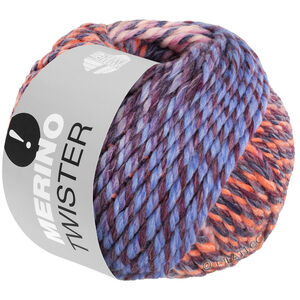 Lana Grossa MERINO TWISTER | 11-laks/mørk blå/bordeaux/grålilla/syrin