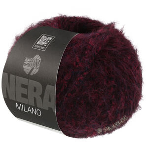 Lana Grossa MILANO (Nera) | 12-mørk rød/svart melert