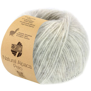 Lana Grossa NATURAL ALPACA Pelo | 002-råhvit/sart grå