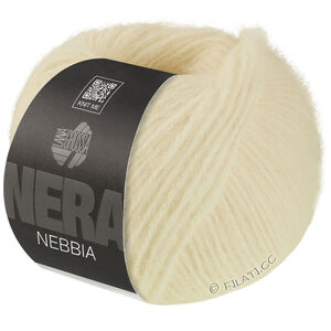 Lana Grossa NEBBIA (Nera) | 15-råhvit