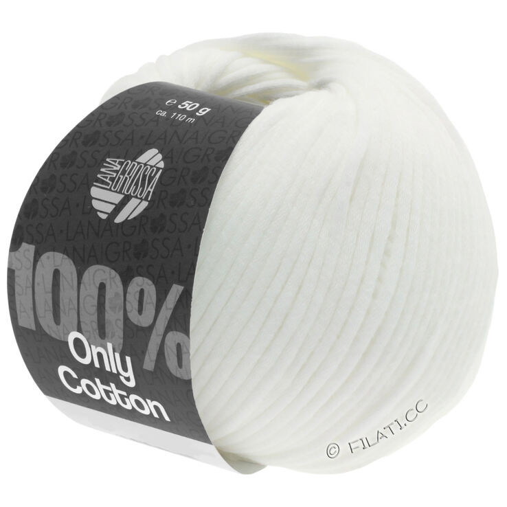 Lana Grossa ONLY COTTON | 01-hvit